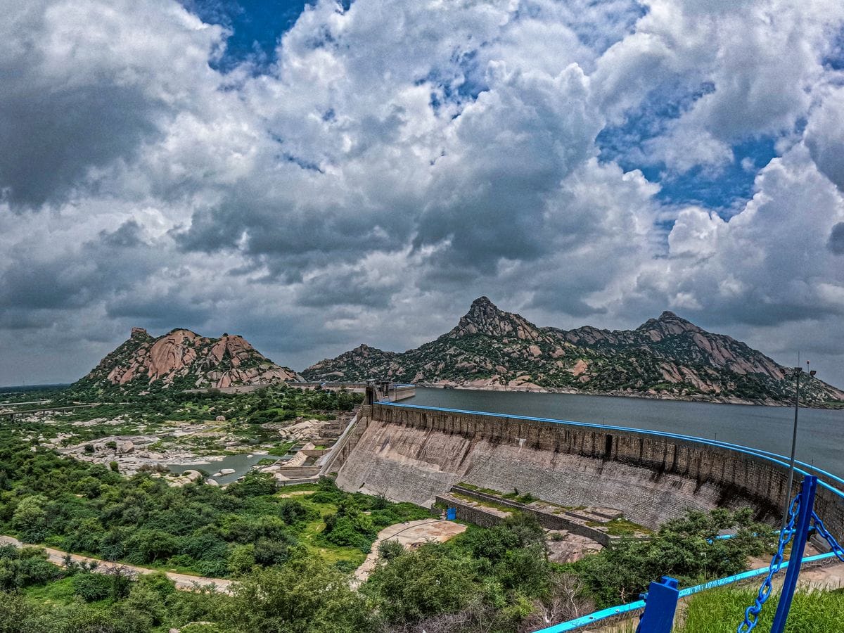 Jawai Dam landscape